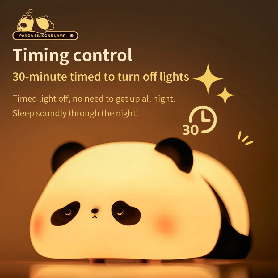 Cute Mini Panda Night Light - 3-Speed Adjustable, Perfect Desktop Decoration & Cartoon Gift!